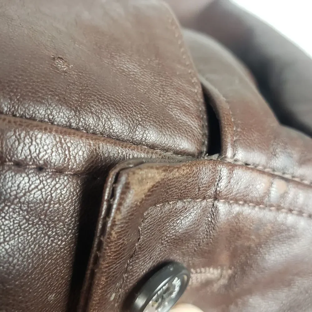 Polo Ralph Lauren Vintage Butter Soft Genuine Leather Jacket XL - Picture 5 of 16